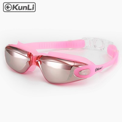 Kunli Swimming Goggles Unisex Anti-fog UV Protection swimming glasses Waterproof Silicone swim Eyewear OEM ODM