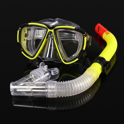 Adult  Diving Mask Goggles Swimming Glasses Breathing Tube Shockproof Anti-fog Band diving equipment