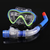 Adult Diving Goggles Mask Breathing Tube Shockproof Anti-fog Swimming Glasses Band Snorkeling Underwater Accessories Set