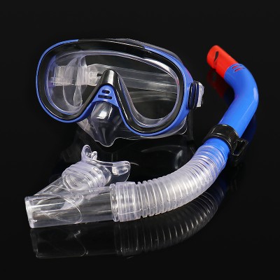 Adult Diving Goggles Mask Breathing Tube Shockproof Anti-fog Swimming Glasses Band Snorkeling Underwater Accessories Set