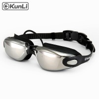 Kunli Swimming Goggles Unisex Anti-fog UV Protection swimming glasses Waterproof Silicone swim Eyewear OEM ODM